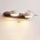 LED Vanity Mirror Light Wabi Sabi Travertine Natural Stone Wall Lamp for Ljojo Brand