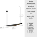 Ljojo Minimalist LED Pendant Lighting for Dining Room, Restaurant, Living Room, Bar, and Home