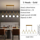 Nordic Luxury Cream Ball Leather Chandelier by Ljojo