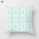 Ljojo Mint Green Blue Geometric Cushion Cover Modern Home Decor