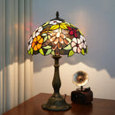 Ljojo 12“ Stained Glass Table Lamp - Bedroom, Living Room, Office Decor