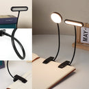 Ljojo LED Clamp Book Lamp USB Plug Dimming Night Light Wedding Bedroom Study