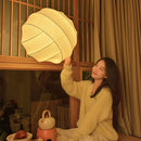 Ljojo Round Ball Chandeliers Silk Pendant Lamp for Living Dining Room Bedroom
