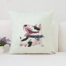 Bull Terrier Art Anime Pillow Cover 40x40 Ljojo Home Decor Throw Pillow