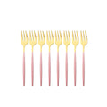 Ljojo Mini Stainless Steel Tea Cake Dessert Forks Set - 8pcs