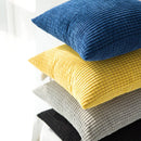 Ljojo Luxe Velvet Striped Cushion Cover Set - 45X45cm Home Decor Pillow Case