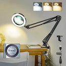 Ljojo Magnifier LED Desk Lamp with USB for PC Monitor Study Reading Game Eye-Care