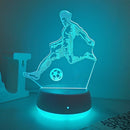 Football Fan's Dream 3D Illusion Night Light - USB Powered, Touch Control