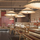 Ljojo Japanese Style Wabi Sabi Umbrella Pendant Lamp Rice Paper Chandelier E27 Lighting