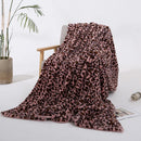 Ljojo Leopard Print Rabbit Plush Sofa Blanket: Stylish, Warm & Comfortable Home Decor
