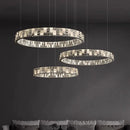 Luxury Snowflake Print Crystal Pendant Light for Living Room Dining Room by Ljojo