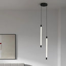 Ljojo Slim Vertical Suspension Pendant Lamp for Minimalist Bedroom Living Room Light Fixture
