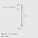 Ljojo Minimalist White Glass Wall Light Fixture Plug-In G9 Bulb for Parlor Bedroom Study