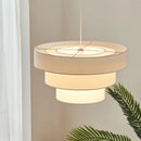 Nordic Fabric Pendant Lights | Japanese Wabi-Sabi Chandelier for Bedroom & Living Room by Ljojo