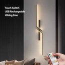 Ljojo LED Wall Lamp USB Charging Modern Indoor Lighting Fixture for Living Room Bedroom