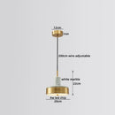 Ljojo Marble Copper LED Pendant Light - Modern Living Room Chandelier
