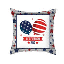Ljojo LOVE USA Patriotic Letters Decorative Cushion Cover - Cartoon Style Home Decor Pillowcase