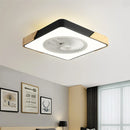 Ljojo Low Profile Wood Ceiling Fan with Remote Control for Modern Indoor Decor