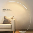 Ljojo LED Floor Lamp Black White Modern Indoor Lighting Fixtures