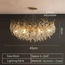 Crystal Gold LED Chandelier: Luxury Living Room Pendant Lamps by Ljojo