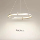 Ljojo LED Round Chandelier for Home Decor in Living Room, Dining Room - Simple Design