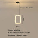 Crystal Heart-shaped Modern Pendant Light for Bedroom Living Room by Ljojo