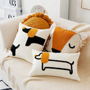 Embroidered Dog Pillowcase by Ljojo: Modern & Cute Sofa Decor