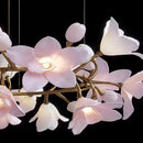 French Pink Flower Pendant Chandelier For Living Room Kitchen Island – Ljojo Bouquet Blossom Light Fixture