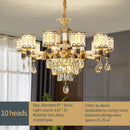 Crystal Chandelier Pendant Lamp for Living Room Home Decoration Luxury Romantic Dining Bedroom Ljojo