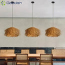 Hand-woven Bamboo Pendant Lights Chandelier for Home Decor by Ljojo