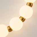 French Glass Ball Beads Wall Lamp Cream Modern Minimalist Bedroom Light - Ljojo
