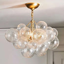 American Vintage Luxury LED Pendant Light Glass Bubble Chandeliers for Living Dinning Bedroom Lamps by Ljojo