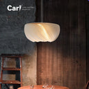 Nordic Sheepskin Pendant Light for Modern Minimalist Bedroom Decor by Ljojo