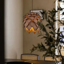 LED Wooden Pinecone Pendant Light Stylish Nordic Chandeliers for Home Decor by Ljojo