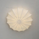 Ljojo Modern Silk Surface Mounted Ceiling Lamp for Living Dining Bedroom, Indoor LED Light Fixture