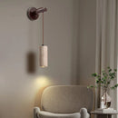 Ljojo LED Wall Light for Wabi Sabi Home Decor - Yellow Travertine Bedroom Design