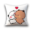 Ljojo 45x45 Cushion Cover, Cute Square Pillowcase, Birthday Wedding Gift