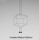 Nordic Staircase Wireflow LED Pendant Lights Chandelier for Living Room by Ljojo