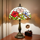 Ljojo 12“ Stained Glass Table Lamp - Bedroom, Living Room, Office Decor