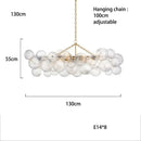 Glass Ball LED Chandelier for Living Room Modern Creative Home Decor by Ljojo
