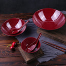 Ljojo Melamine Bowl Set for Tableware - Durable, Large Capacity, Imitation Porcelain Style