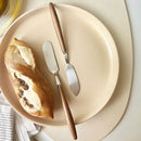Ljojo Stainless Steel Butter Knife with Wooden Handle - Kitchen Baking Tools