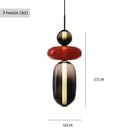 Modern Colorful Glass Pendant Chandelier Light for Loft Living Room - Ljojo