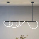 Modern Long Hose LED Ceiling Chandelier for Dining Kitchen Bar Pendant Lighting by Ljojo