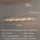 Ljojo European Luxury K9 Crystal Chandelier for Dining Room Decor
