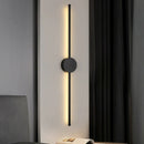 LED Black I-Shaped Wall Lamp Modern Long Light | Ljojo Home Decor Lighting