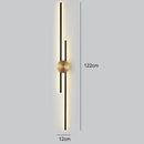 LED Strip Black Gold Wall Lamp for Nordic Decor - Ljojo
