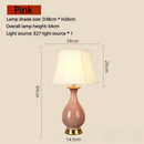 LED Glass Table Lamp Romantic Bedroom Night Light Home Decor - Ljojo
