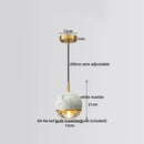 Ljojo Marble Copper LED Pendant Light - Modern Living Room Chandelier