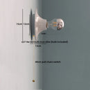 Ljojo LED Wall Light Mirror White Iron Bedside Wall Lamp